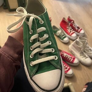 Green Canvas Sneakers